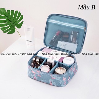 Túi đựng mỹ phẩm chia ô cao cấp