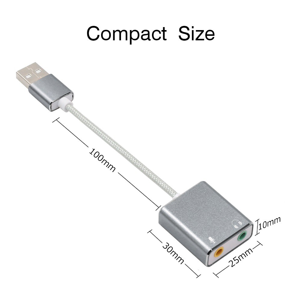 Usb sound card 7.1CH - Usb sound card 7.1 âm thanh 3D cao cấp