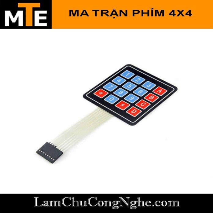 Mới! Bàn phím ma trận mềm 4x4 keypad loại dán