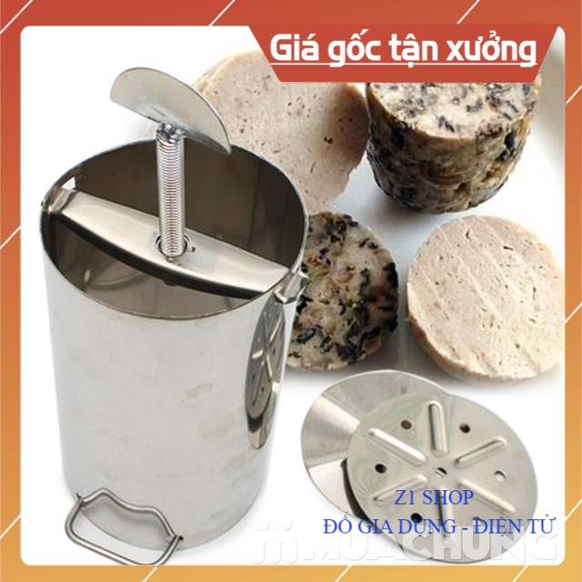 Khuôn làm giò, bộ khuôn làm giò lụa, gì mỡ, chả bằng inox chống gỉ tại nhà siêu gọn nhẹ, bền đẹp, tiện dụng - Z1