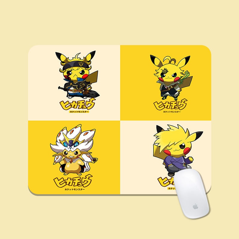Tấm Lót Chuột Máy Tính Dày Dặn Chống Trượt In Hoạt Hình Pikachu Dễ Thương Cho Nam Và Nữ