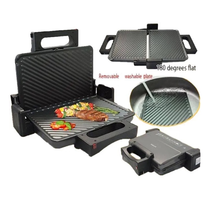 Máy Ép Bánh Mì, Nướng Thịt Chuyên Dụng HAEGER HG-259 - Hàng Chính Hãng