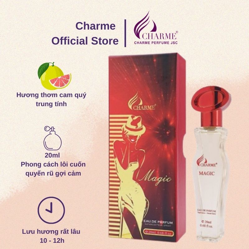 Nước Hoa Vùng Kín Charme Magic 20ml - Màu Đỏ