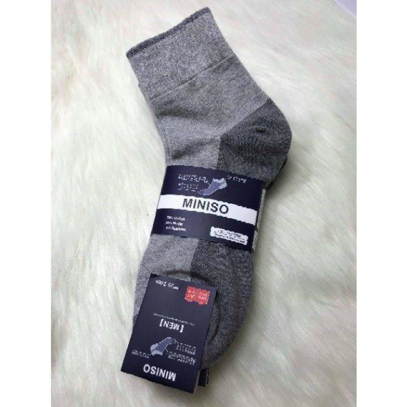 Tất miniso cổ trung dày dặn ấm áp cho nam