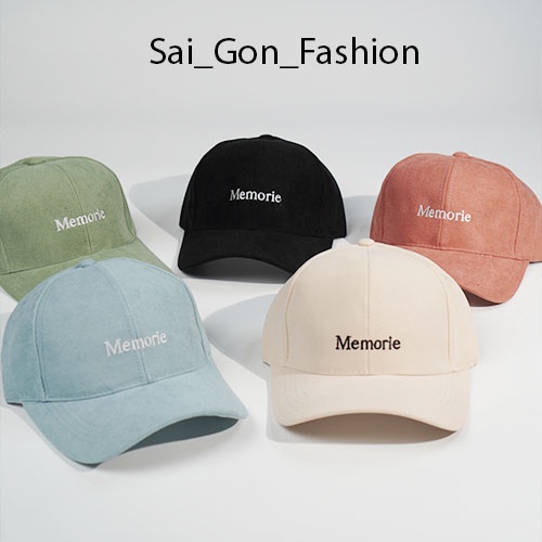 Mũ lưỡi trai thêu chữ Memori phong cách Hàn Quốc form Unisex Nam Nữ SG104
