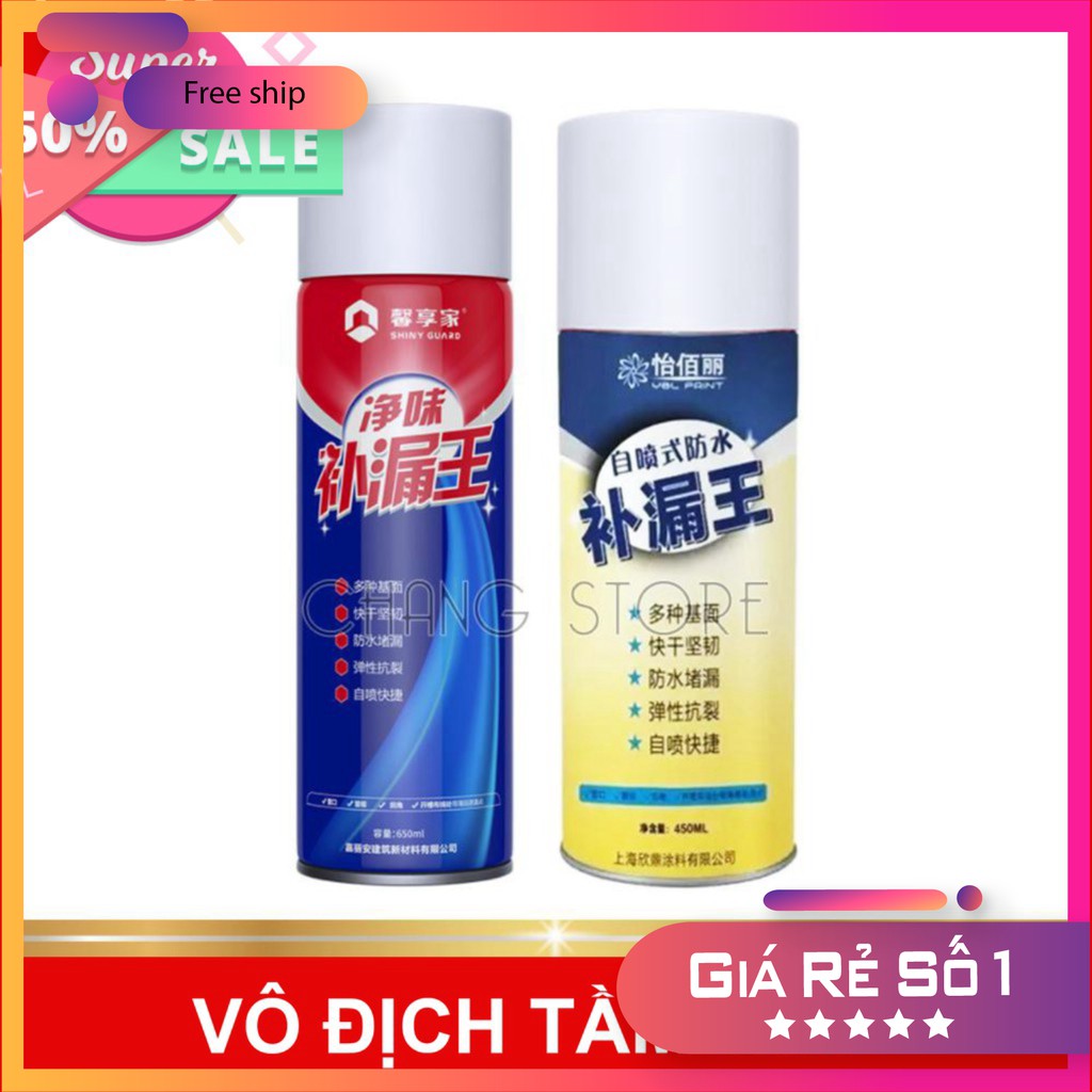 Bình xịt chống thấm, bình xịt chống dột công nghệ NANO bảo vệ mái nhà, tường, ống nước giá rẻ số 1 giảm giá 50% mua ngay