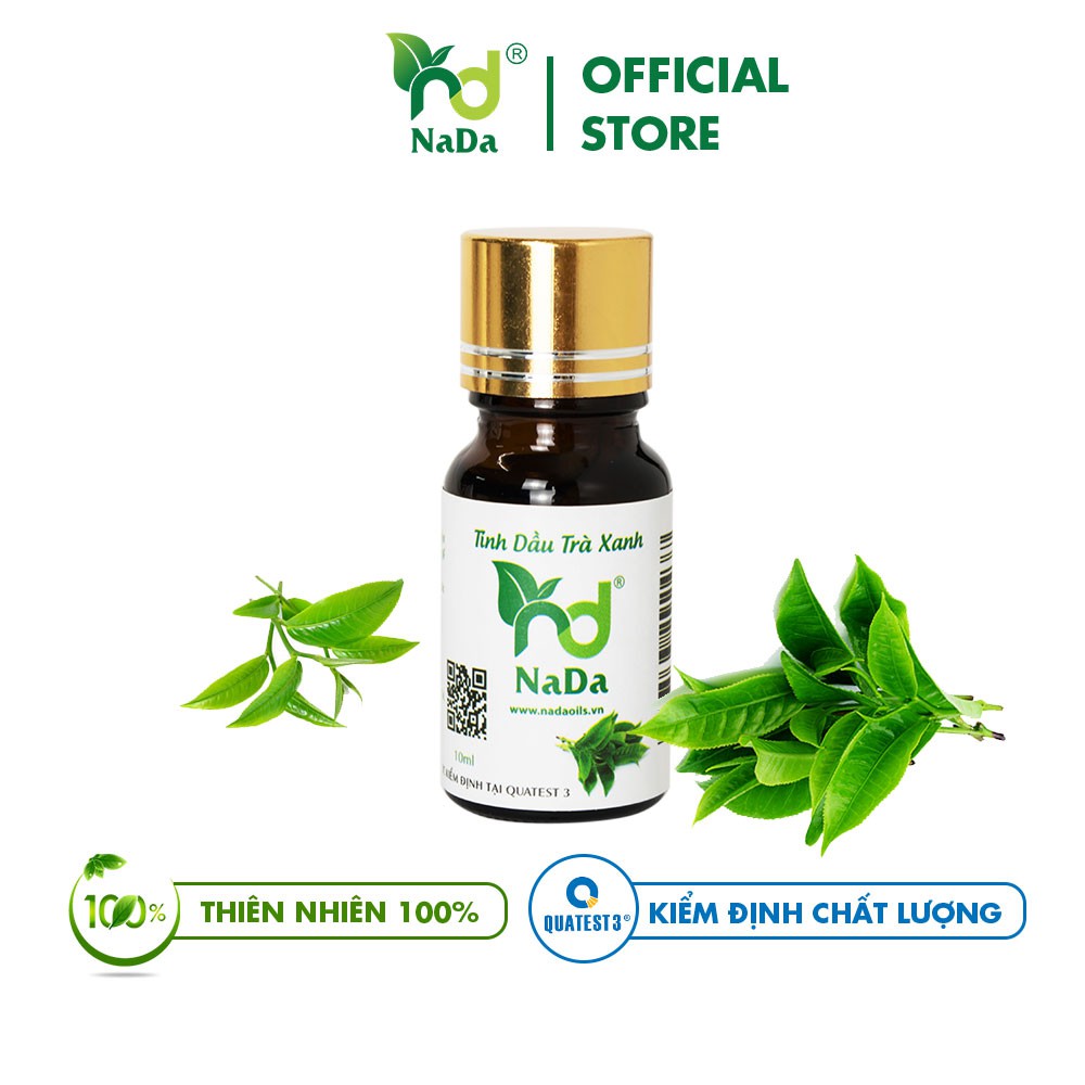 Tinh dầu Trà xanh Nada | Nguyên chất 100% từ thiên nhiên | Thanh mát, khử mùi | 10ml, 50ml, 100ml