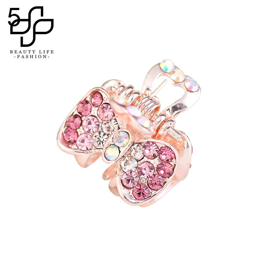 Kẹp tóc đính nơ màu gradient