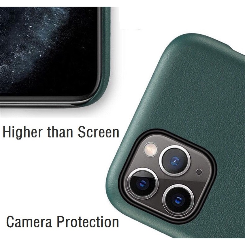 Ốp Điện Thoại Da Bò Thật Cho iPhone 13 14 12 Pro Max Mini 11 Pro