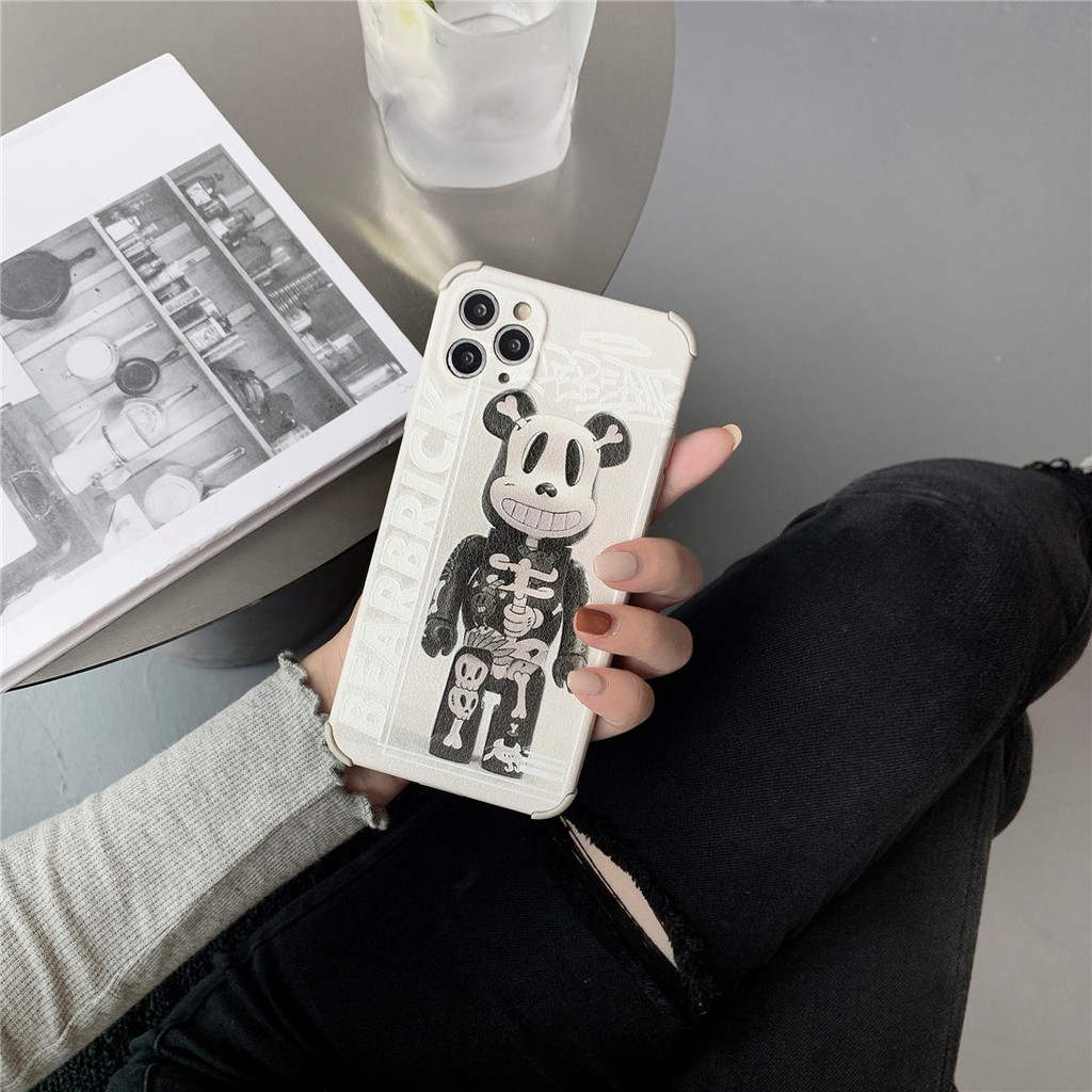 Soft Plastic Phone Case KAWS Bearbrick suitable for iPhone12 mini 11 PRO MAX 6/6s 7/8plus SE2 X/XS XR XSMAX #HG3955