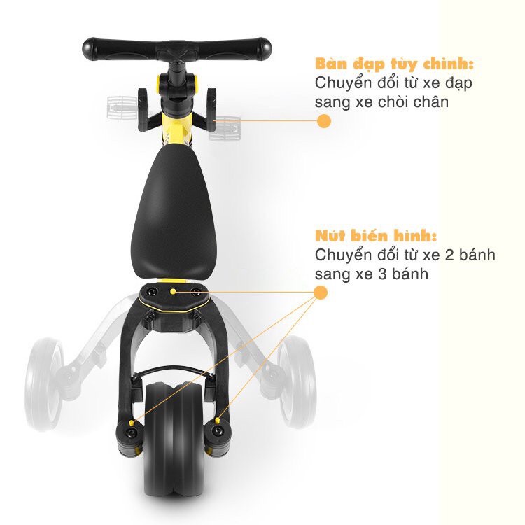 Xe chòi chân,bàn đạp 3 chức năng-Chính hãng Sport-xuất khẩu châu âu