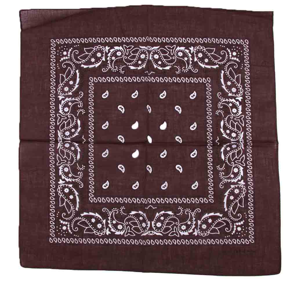 Khăn vuông in hoa bằng vải cotton