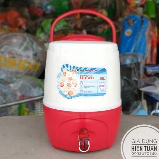 BÌNH ĐÁ HIBOX 10L CÓ VÒI HITACO