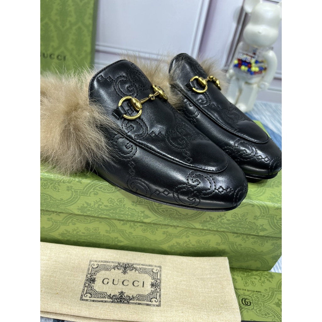 Giày sục da thật thời trang nữ cao cấp Gucci GC GG sành điệu, thanh lịch và cá tính