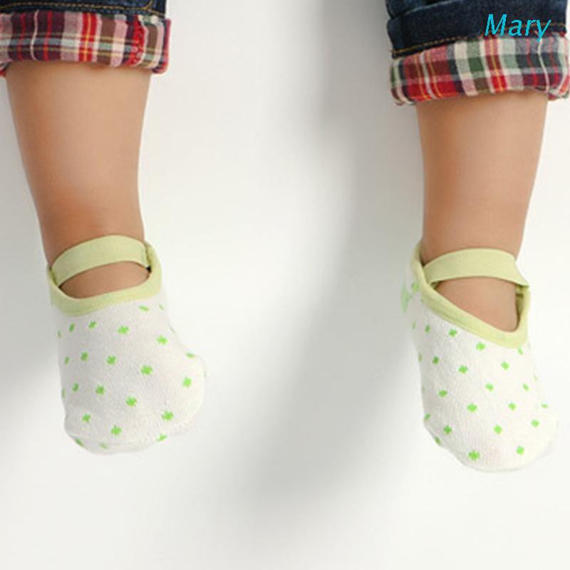 Mary NonSlip Infant Toddler Ballet Style Baby Girl Socks for 9-32 Months, 6 Pairs
