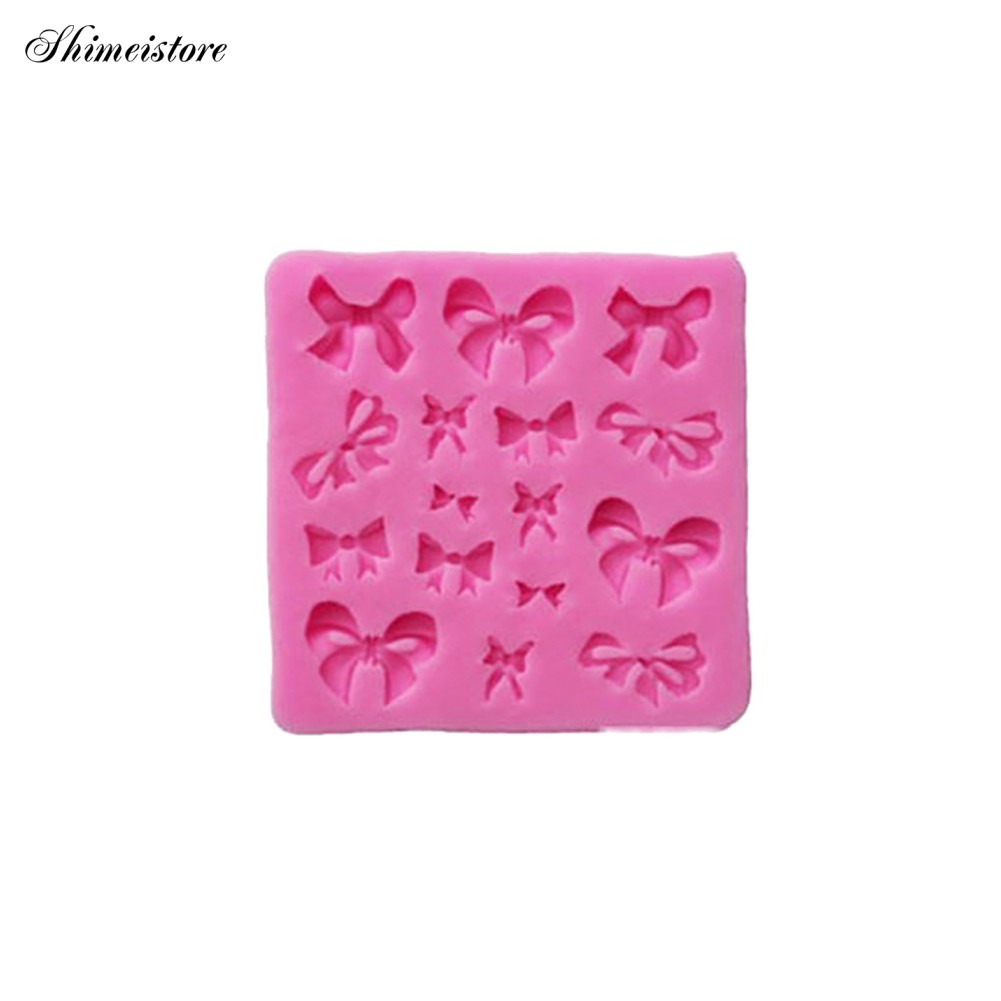Khuôn Làm Bánh Chất Liệu Silicone Hình Nơ Dễ Thương