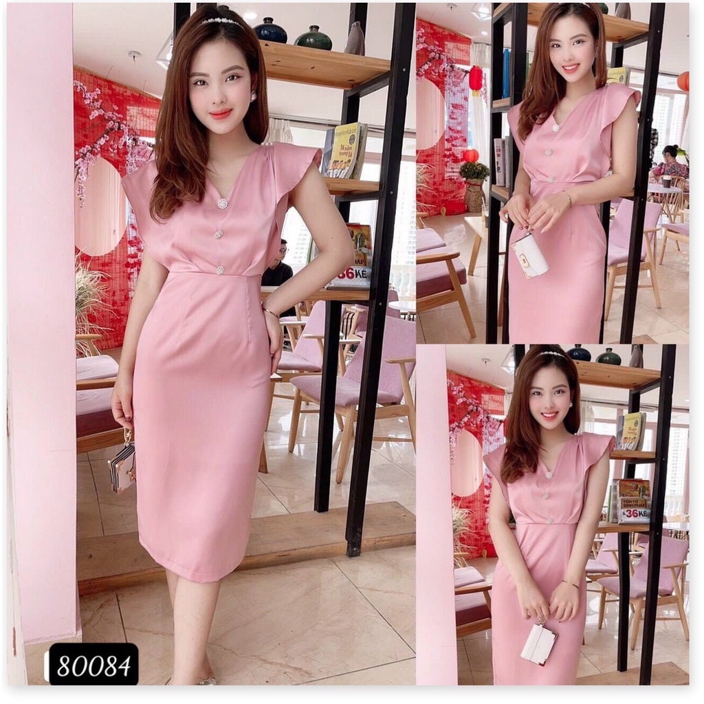 Đầm trượt sang chảnh trẻ trung tôn dáng cho chị em KME FASHION