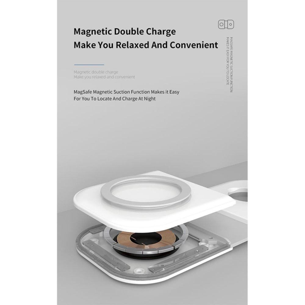 Magnetic MgaSafing Wireless Charger for iPhone 12 /Pro/Pro Max/Mini 15W Magnetic MagSafing Fast Wireless Charger