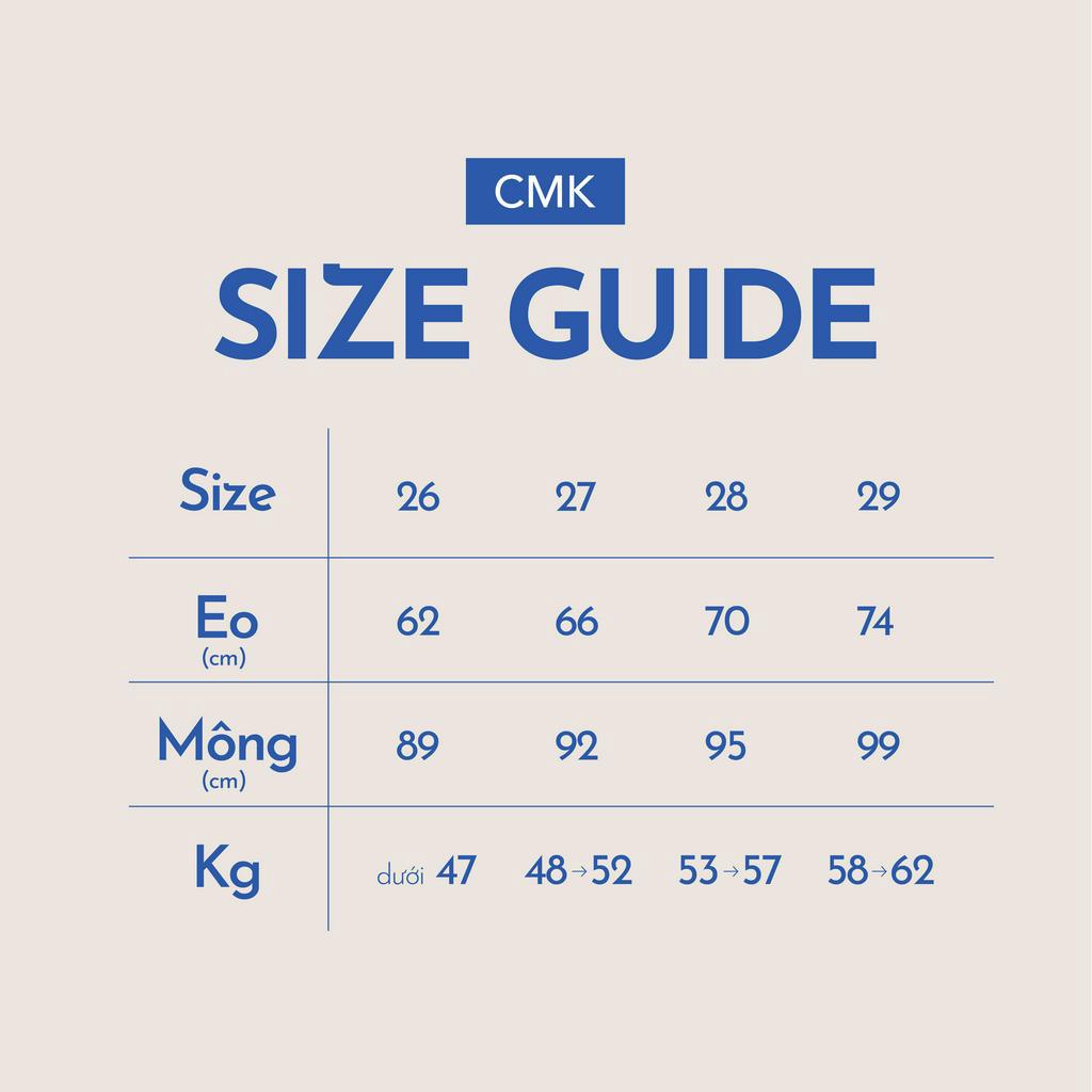 Quần jean nữ ống suông CHICMONKI kiểu lưng chéo, màu trắng - CMJ1498