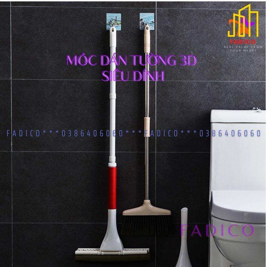 [HCM]Móc Dán Tường 3D siêu dính,móc treo đồ 3d nhiều họa tiết chịu lực tốt-fadico