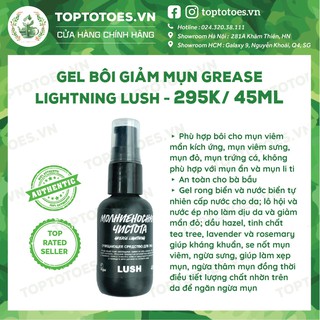 Gel bôi mụn Lush Grease Lightning lành tính, giảm đỏ, viêm, gom khô cồi mụn