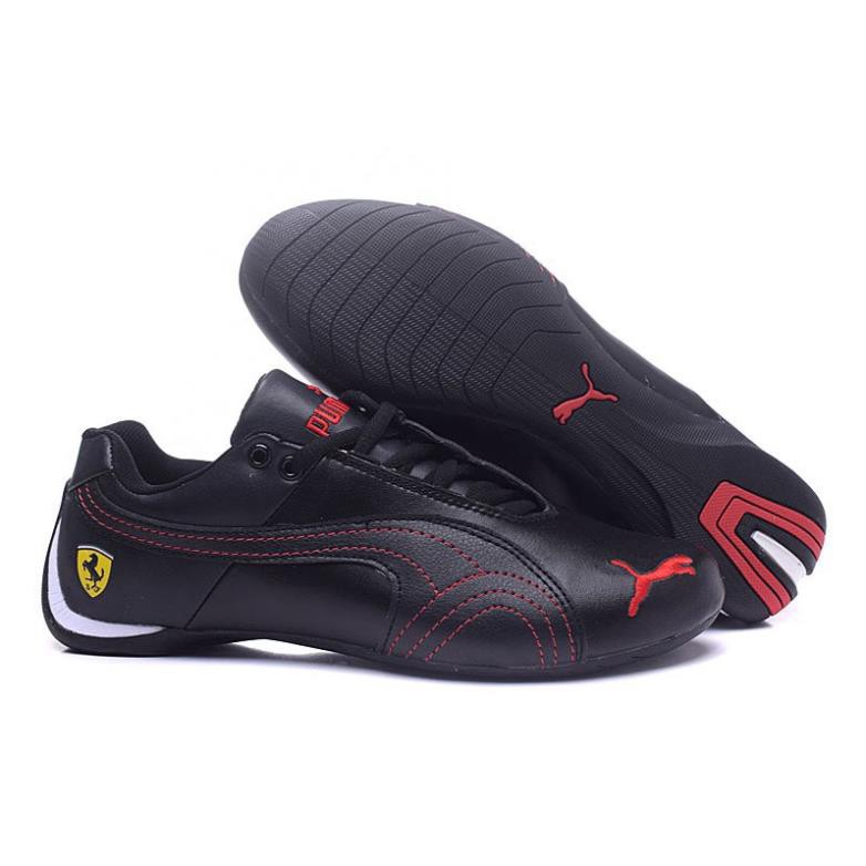 [ẢNH THẬT] Giày da Puma Ferrari Giày thể thao nhẹ Giày thường Giày thể thao màu đen Cao Cấp TOP CHAY