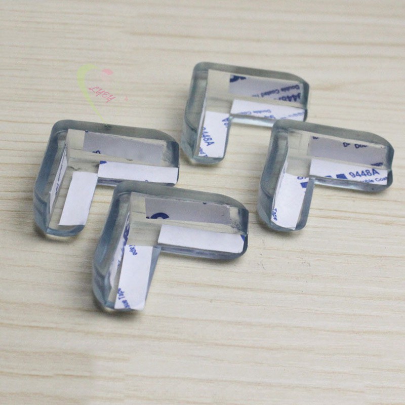 Bộ 4 tấm ốp nhựa góc cho bàn ghế thiết kế chống va đập cho trẻ em tiện dụng