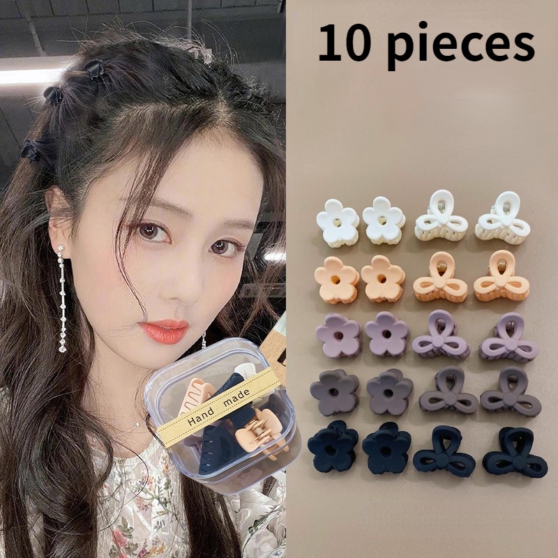 Set 10 Kẹp Tóc Acrylic Thời Trang Hàn Quốc