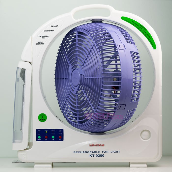 Quạt sạc Kentom KT9200 2 bình