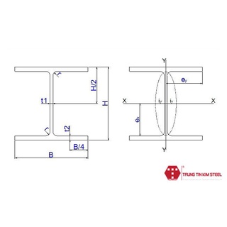 Thép hình H 390x300x10x16x12000 Posco
