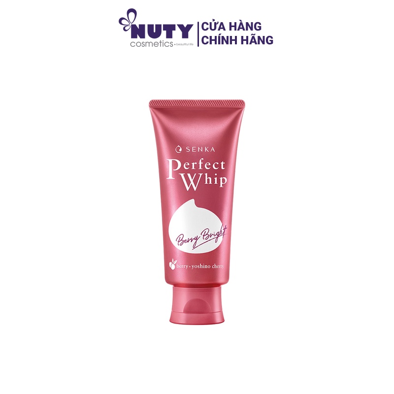 Sữa Rửa Mặt Sạch Sâu Sáng Hồng Senka Perfect Whip Berry Bright (100g)