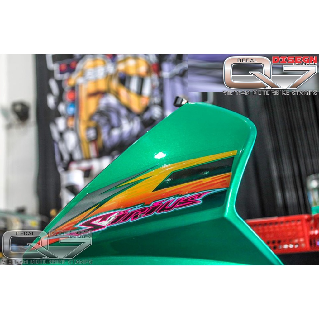 Tem Rời Sirius 110 Xanh Đen