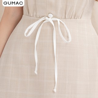 Đầm eo nhún phối nơ DA1027 GUMAC