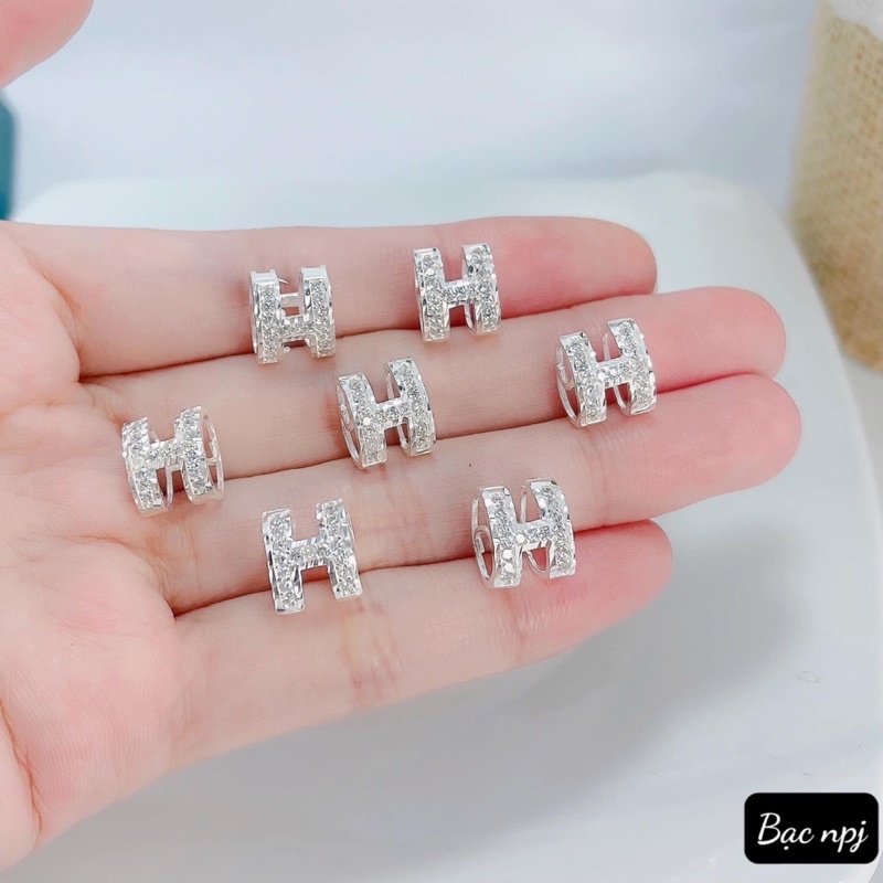 Dây chuyền xù chữ mặt H phay BNP ,dày dặn cho nữ