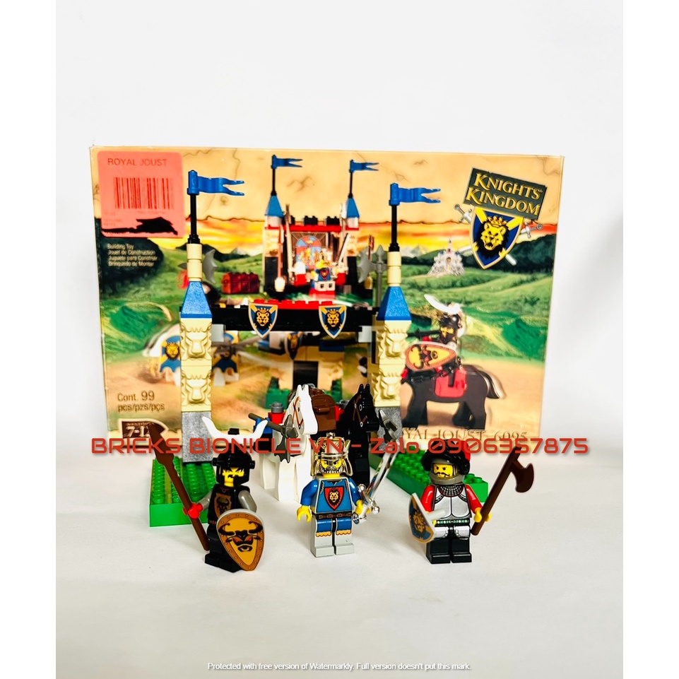 LEGO CASTLE SYSTEM - ĐỒ CHƠI XẾP HÌNH LEGO LÂU ĐÀI - 6095 ROYAL JOUST - SONG ĐẤU HOÀNG GIA