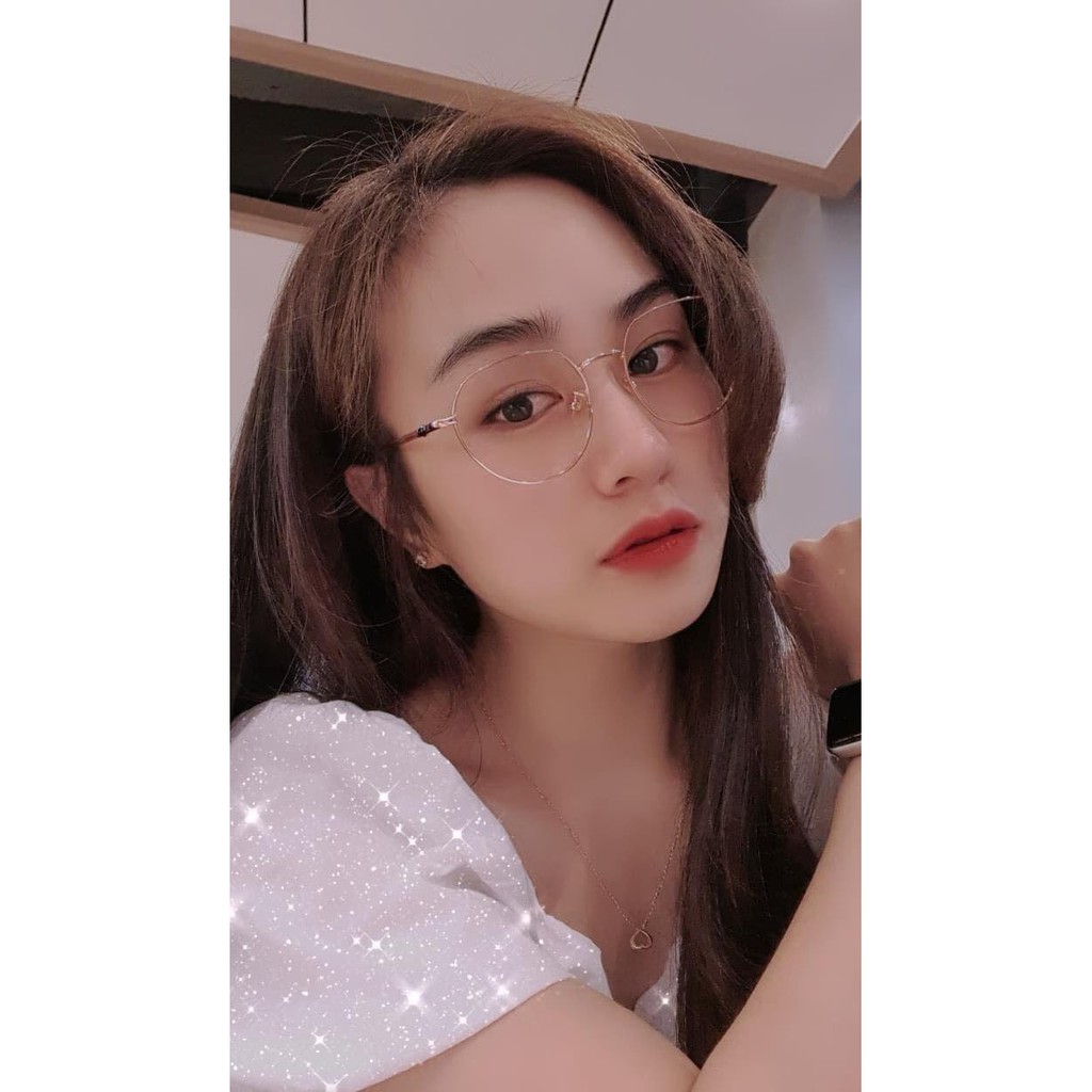 Kính mắt tròn kim loại 5285 thời trang nhiều màu