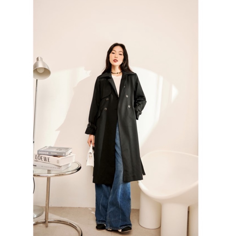 LIIN - Áo Khoác Kaki Trench Coat Dáng Dài Chuẩn Form, Chất Liệu Cao Cấp A00494