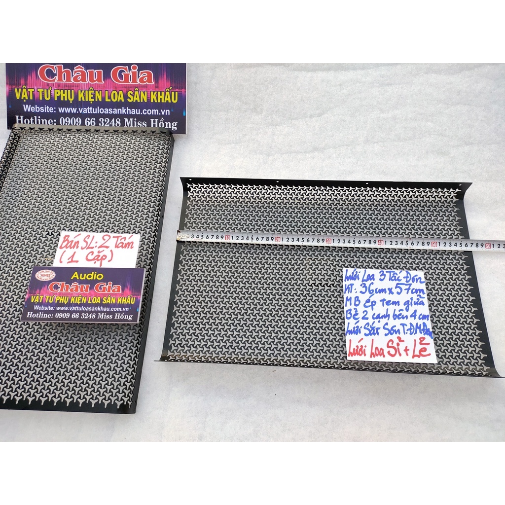 Lưới loa 3 tấc 35cm 57cm 2 tấm Audio Châu Gia