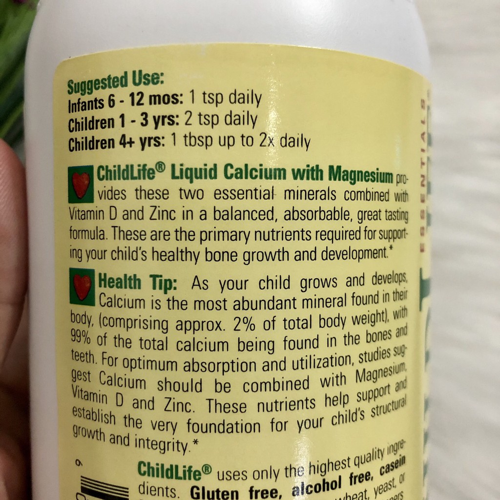 ❤️ [Date 8/2022] Childlife Liquid Calcium Magnesium 473ml Mỹ, Ship Air, Bill đầy đủ | BigBuy360 - bigbuy360.vn
