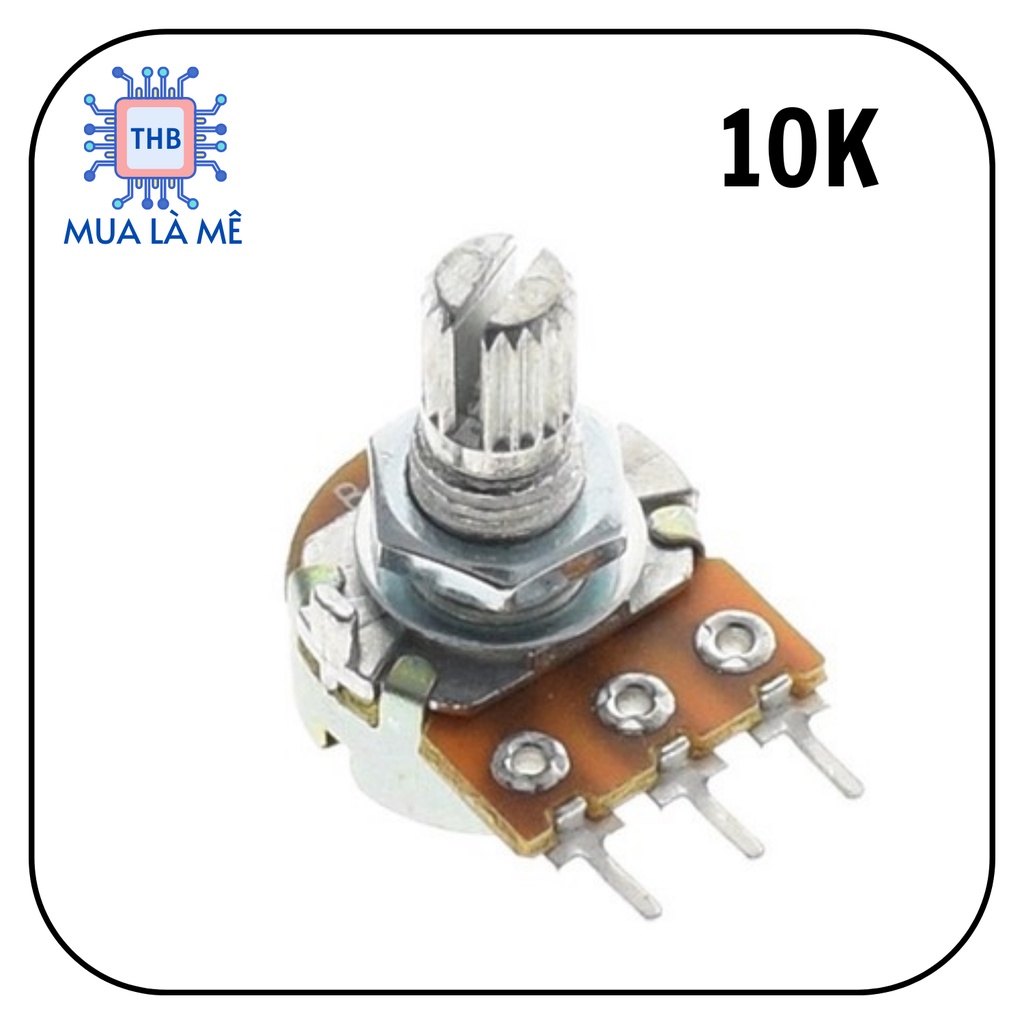Chiết áp đơn 10K WH148 chất lượng cao.