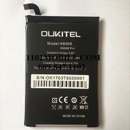 PIN ĐIỆN THOẠI " OUKITEL K6000 " ZIN HÃNG HÀNG NHẬP KHẨU