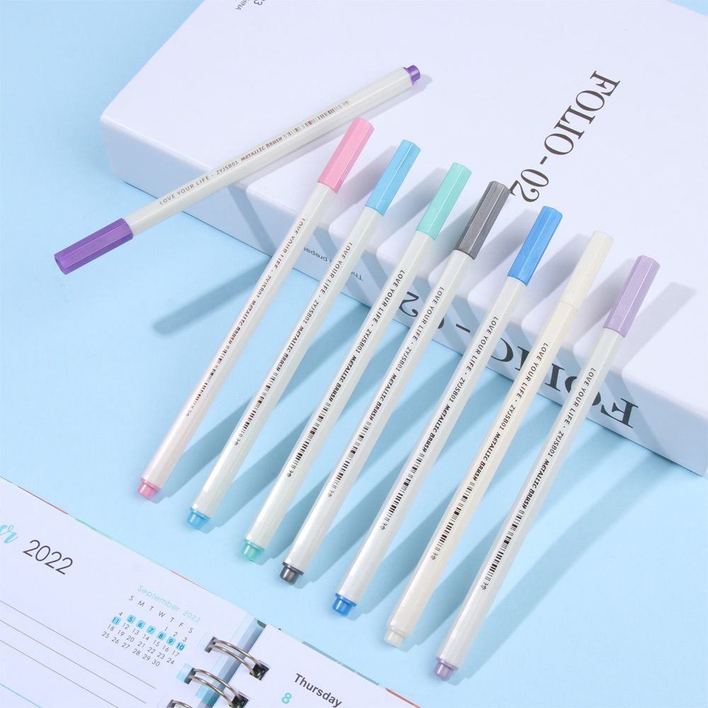 Bút Vẽ Trang Trí Nghệ Thuật Đầu Mềm Mại 12 Màu Sắc