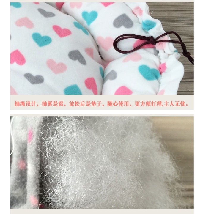 NỆM TRÒN DÂY RÚT SIÊU ÊM CHO CHÓ MÈO - Ổ NẰM CHO THÚ CƯNG