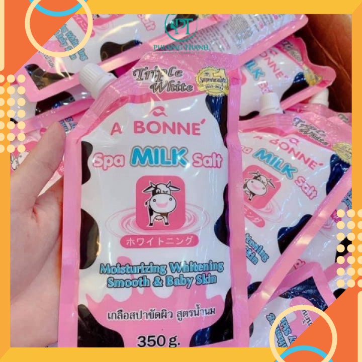 Muối bò tắm tẩy tế bào chết body abone Thái Lan hương sữa tươi (350g) | BigBuy360 - bigbuy360.vn