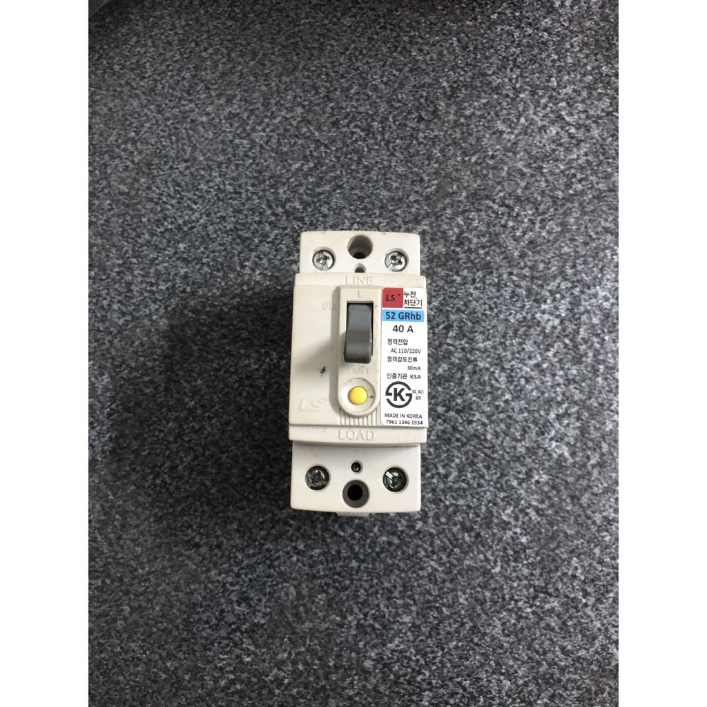 CB chống giật Aptomat chống giật Hàn Quốc 30-40A đế cài