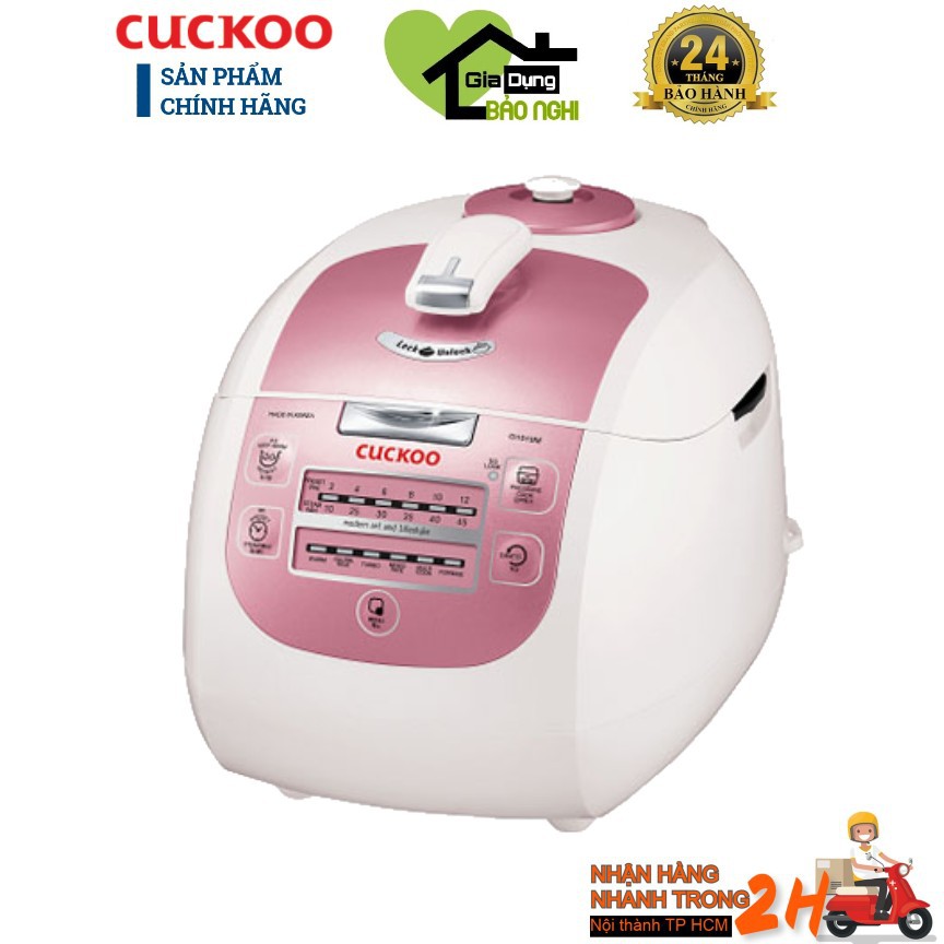 Nồi cơm điện tử Cuckoo 1.8 lít CRP-G1015M (Hồng) - Hàng chính hãngg