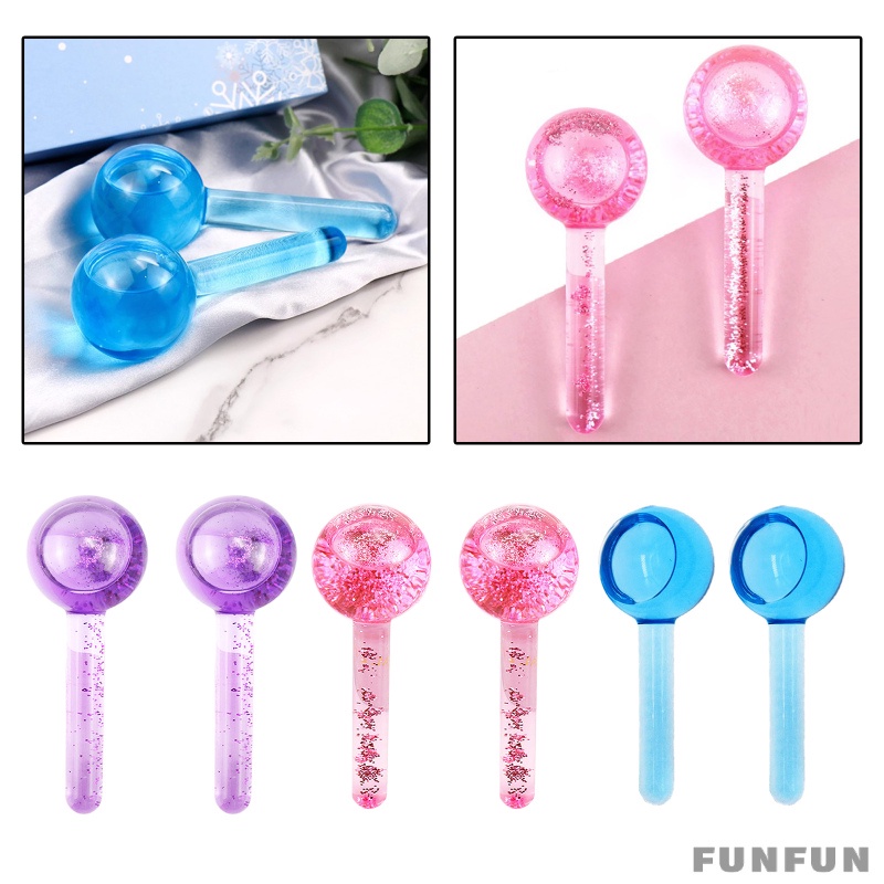 Set 2 Quả Cầu Mát-Xa Mặt Mát Lạnh Giảm Bọng Mắt Chăm Sóc Da Tiện Dụng Cao Cấp