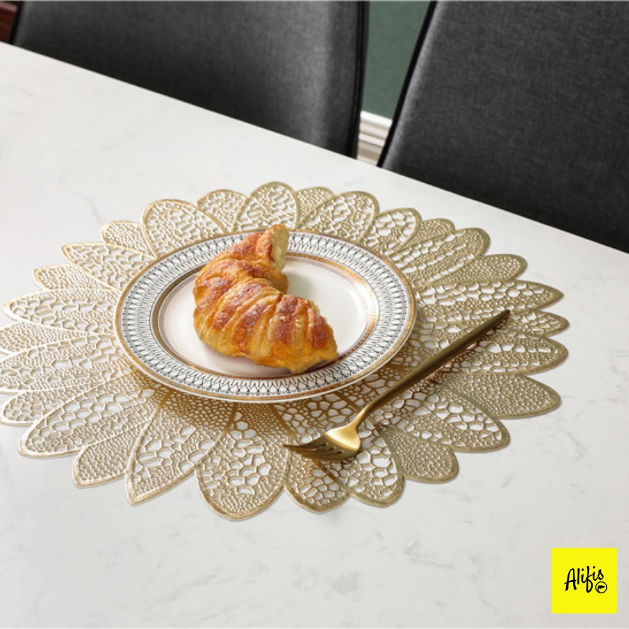 Tấm lót bàn ăn, bàn cafe, bàn họp hình hoa sang trọng – cách nhiệt – dùng cho bàn ăn gia đình, nhà hàng, khách sạn