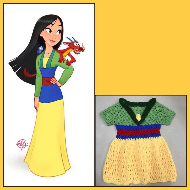 Váy công chúa mulan