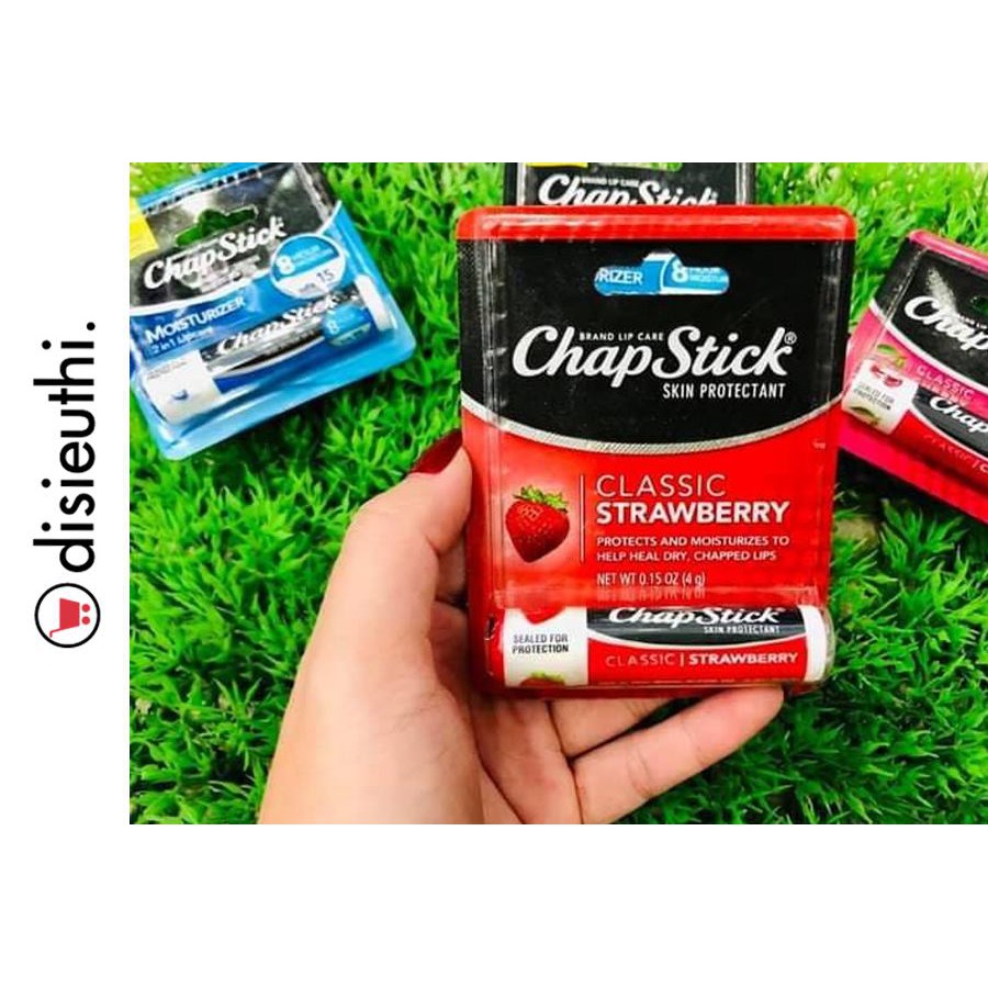 Son dưỡng môi giữ ẩm chapstick classic cherry 4g hương cherry hoặc dâu tây 4g Dưỡng môi, giữ ẩm hiệu quả | BigBuy360 - bigbuy360.vn